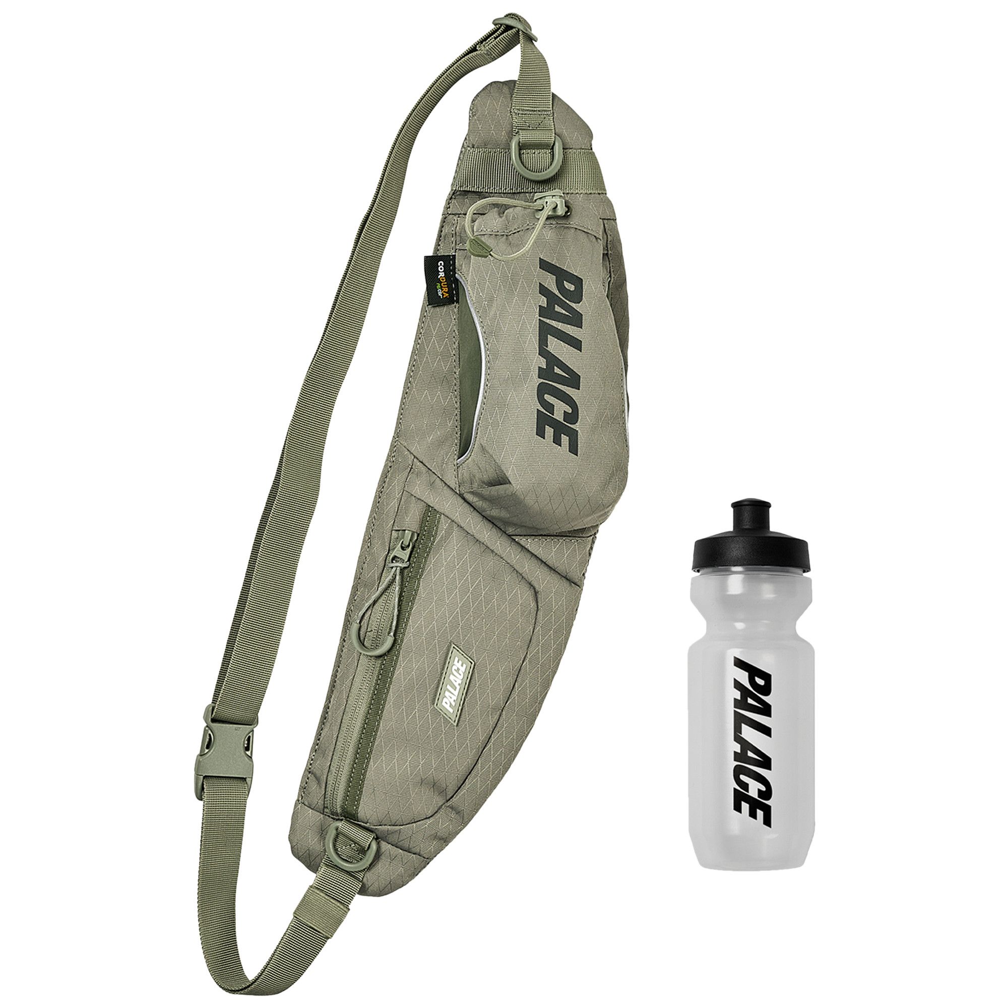 Buy Palace Cordura Y-Rip Bottle Pack 'Olive' - P26BAG006 | GOAT CA