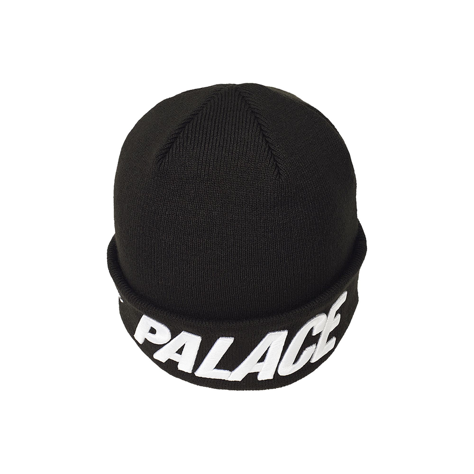 Palace x New Era Peak Beanie in Black One Size Knit Hat Cap