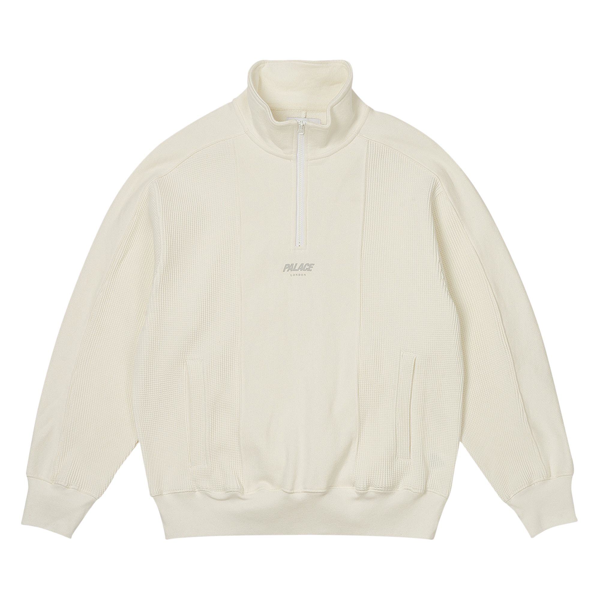 Buy Palace Waffle On 1/4 Zip 'White' - P26CS007 | GOAT