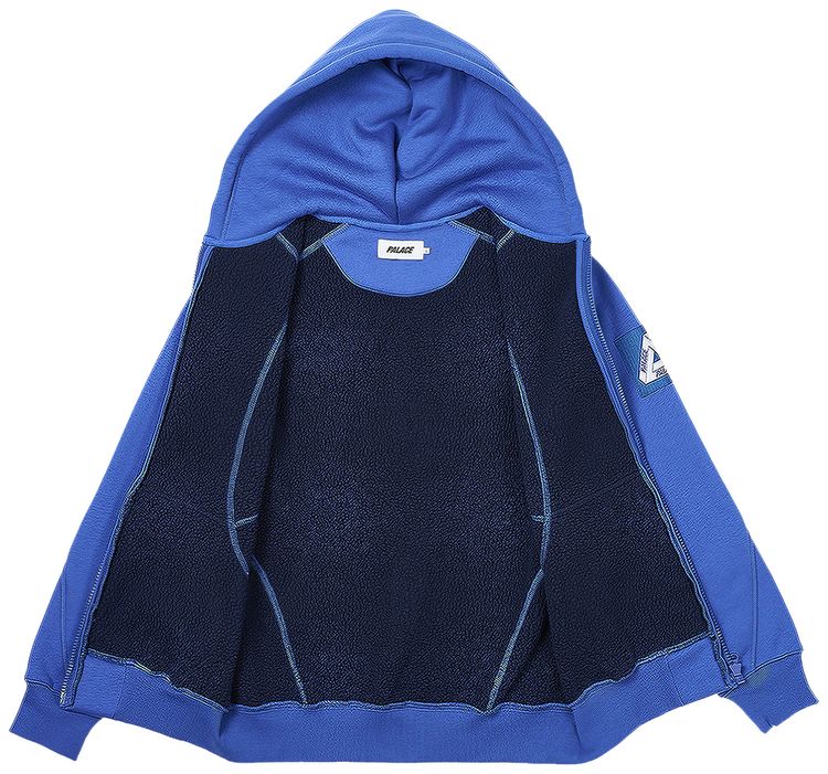 Palace Bonded Sherpa Zip Hood Palatial Blue