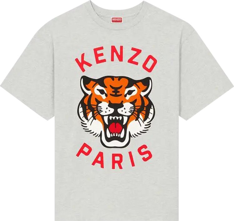 Kenzo Lucky Tiger Oversize T-Shirt 'Pale Grey'