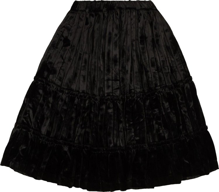 Comme des Garçons Tiered Frill Trimmed Skirt 'Black'
