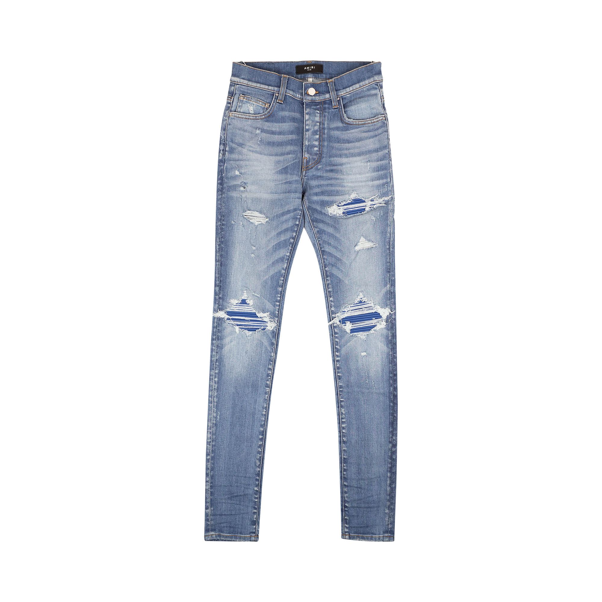 パンツ AMIRI MX1 ULTRASUEDE \"Antique Indigo\" Amiri MX1 Ultrasuede Jean in Antique Indigo | FWRD