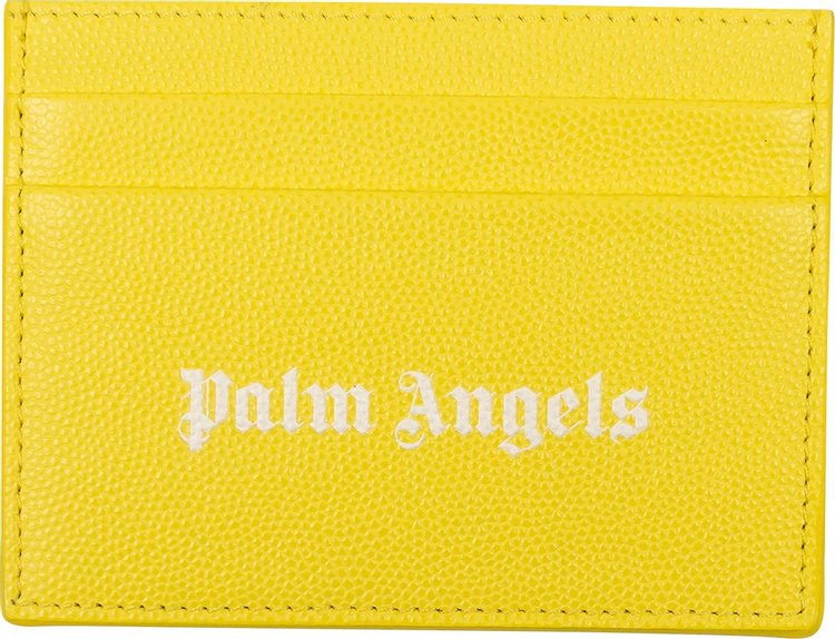 Palm Angels Card Holder 'Yellow/White'