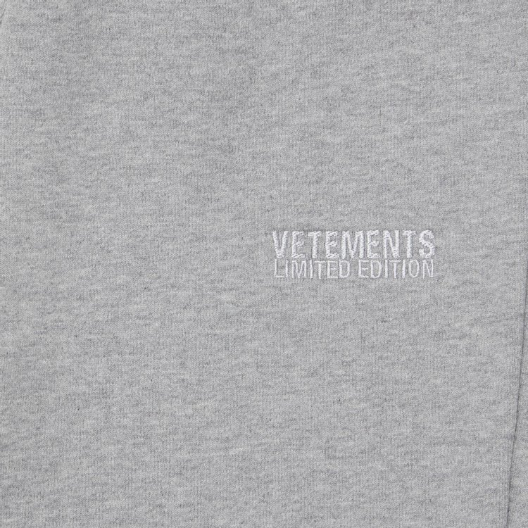 Vetements Extreme Flared Sweatpants Grey Melange