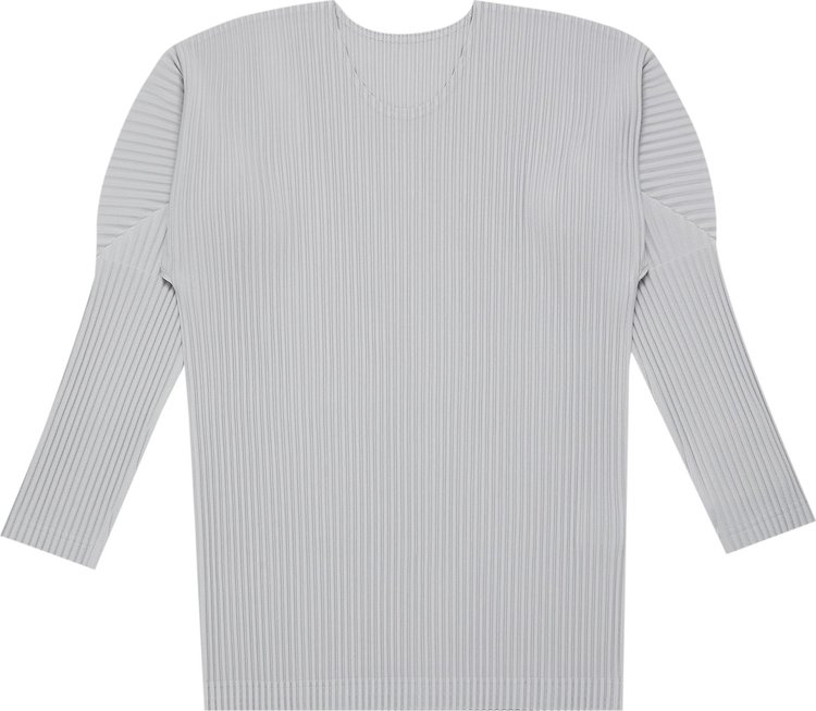 Homme Plissé Issey Miyake Basics T-Shirt 'Light Grey'