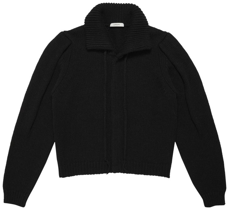 Lemaire Cardigan With Snaps Black