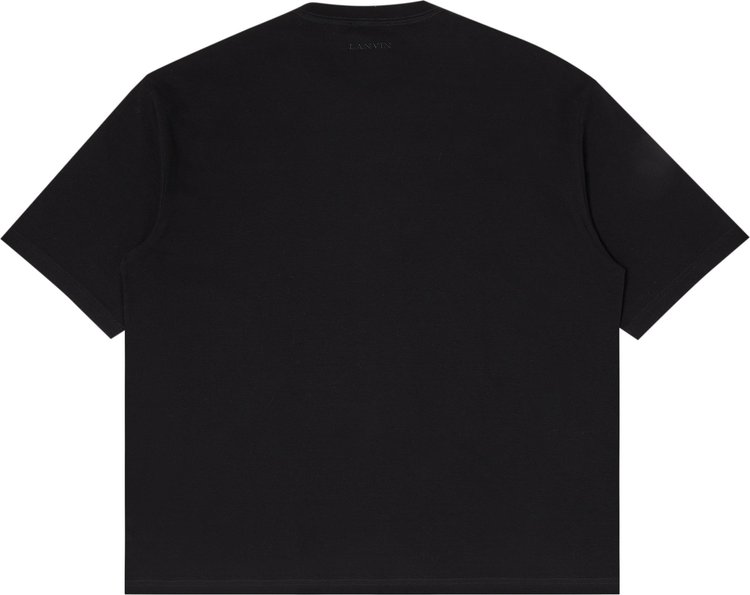 Lanvin Embroidered Oversized T Shirt Black