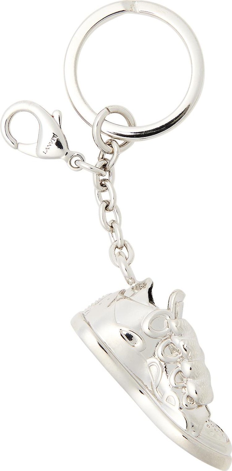 Lanvin Curb Sneakers Key Holder Silver