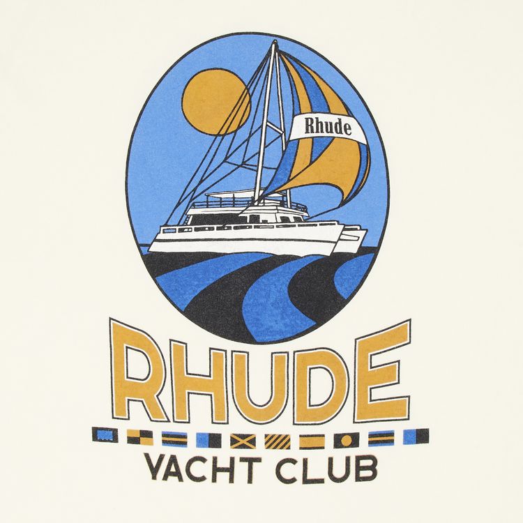 Rhude Yacht Club Tee Vintage White