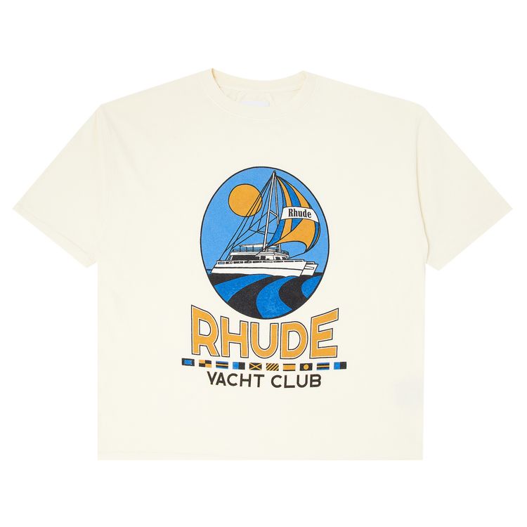 Rhude Yacht Club Tee Vintage White