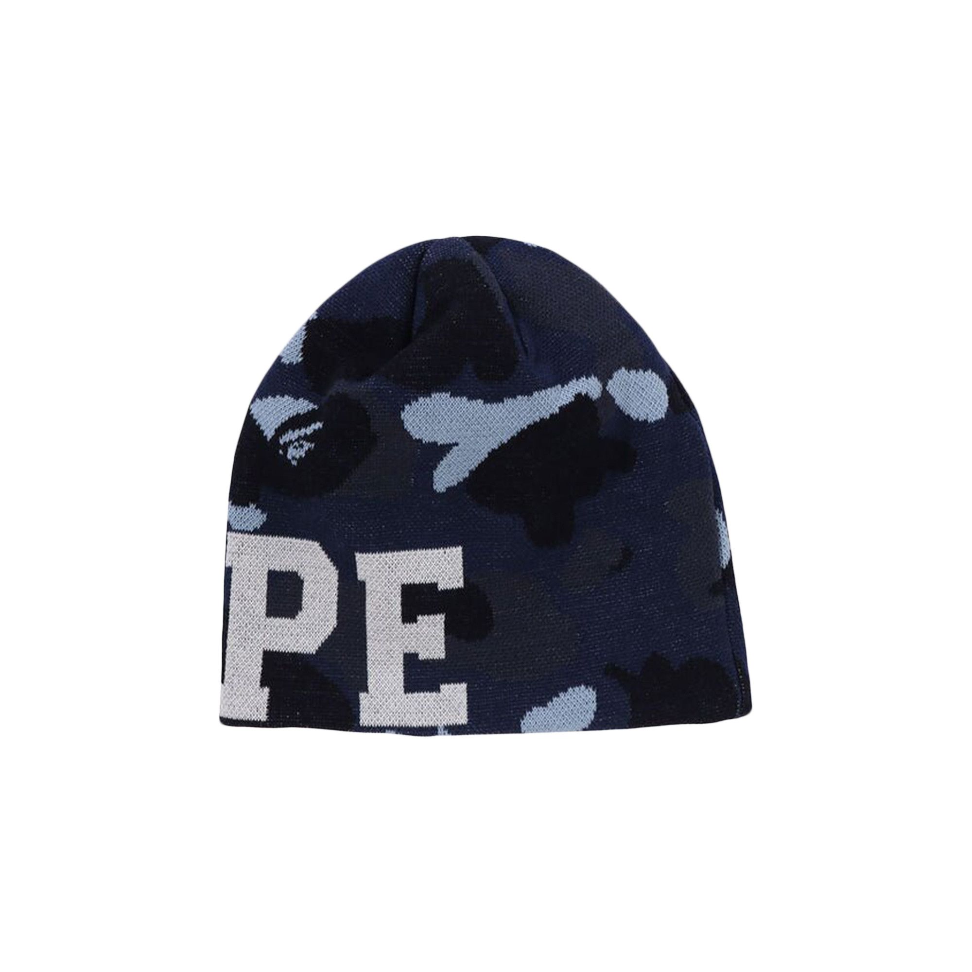 Buy BAPE Color Camo Knit Cap 'Navy' - 1K30 181 001 NAVY | GOAT