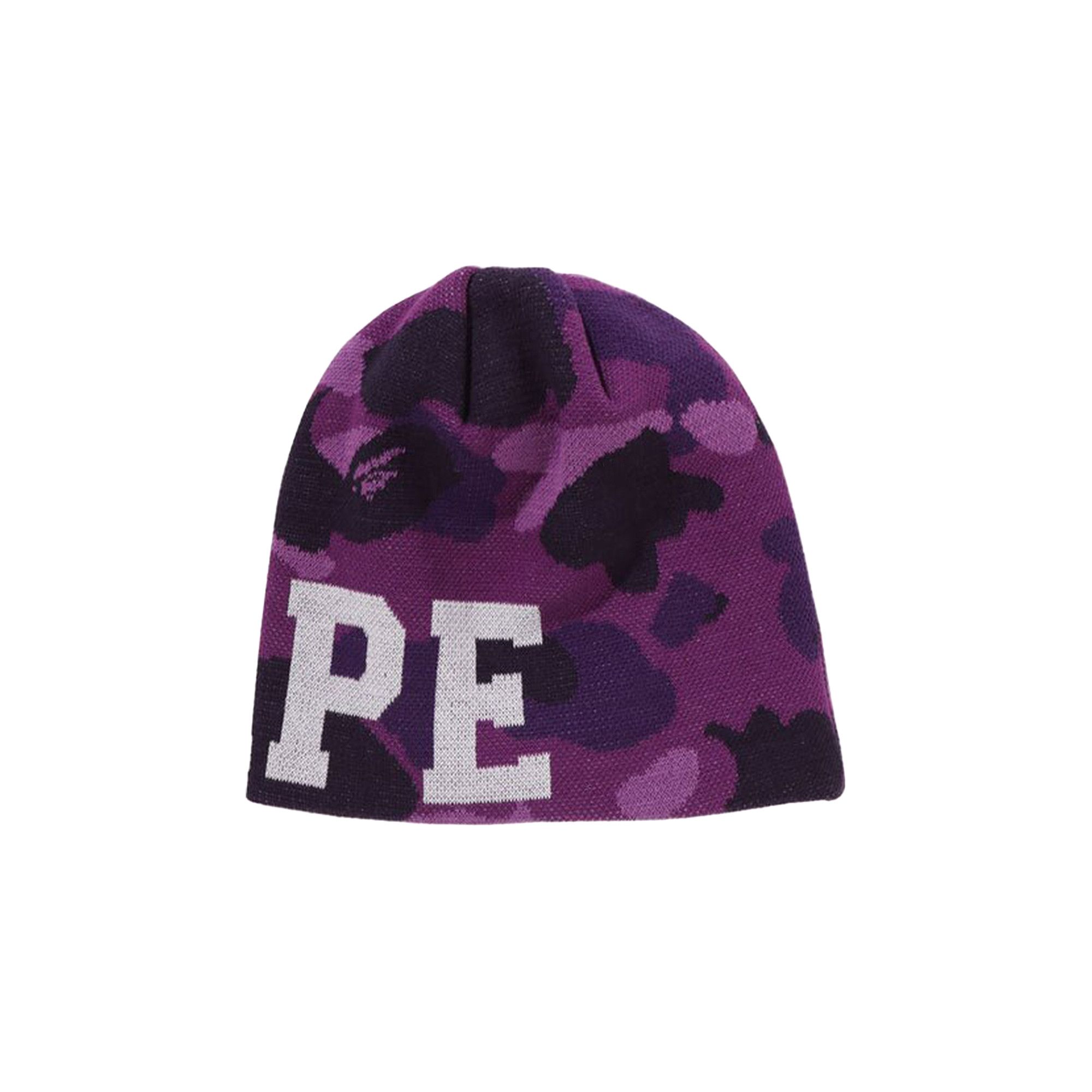 BAPE 紫・ピンク迷彩 ニット帽 Buy BAPE Color Camo Knit Cap 'Purple' - 1K30 181 001 PURPLE | GOAT