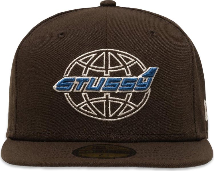 Stussy x New Era 59Fifty Airplane Brown