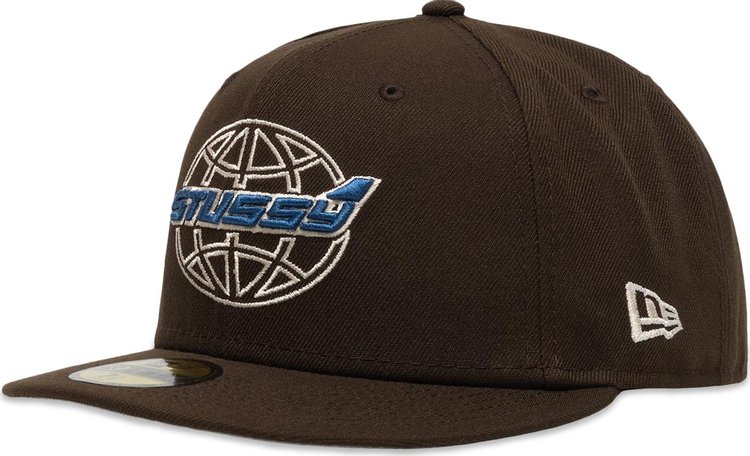 Stussy x New Era 59Fifty Airplane Brown