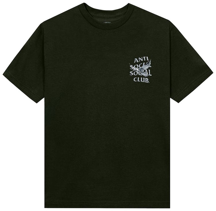 Anti Social Social Club Frantically Melting Tee Olive