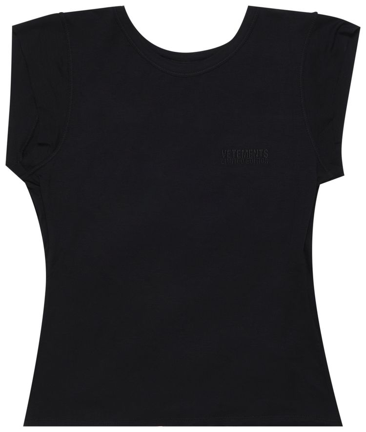 Vetements Blackout Wrap Top Black
