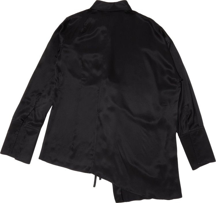 Ann Demeulemeester Jotie Dropped Shoulder Stain Washe Shirt Black