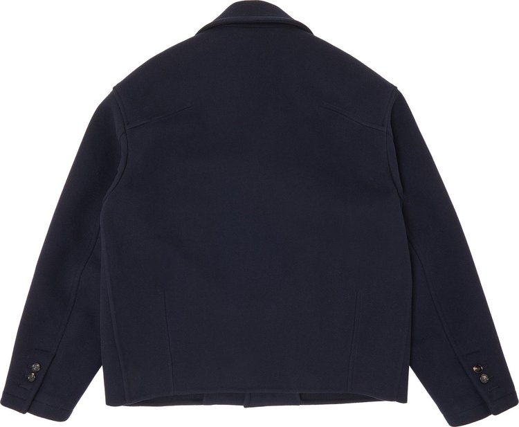 Bottega Veneta Double Wool Cashmere Blouson Navy