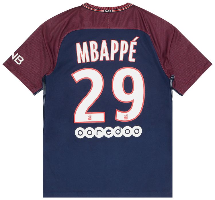 Pre Owned Paris Saint Germain Mbappe 29 Home Stadium Jersey Blue