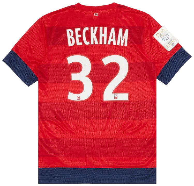 Vintage Paris Saint Germain Beckham 32 Away Stadium Shirt Red