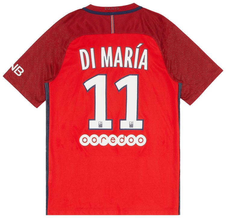 Pre Owned Paris Saint Germain Di Maria 11 Away Jersey Red