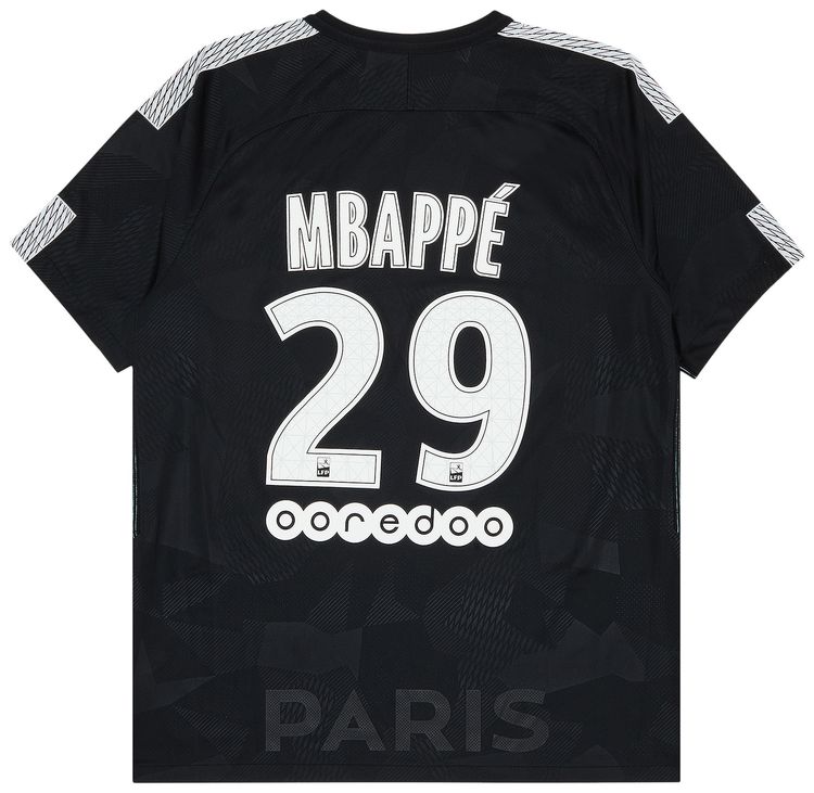 Pre Owned Paris Saint Germain Mbappe 29 Third Jersey Black
