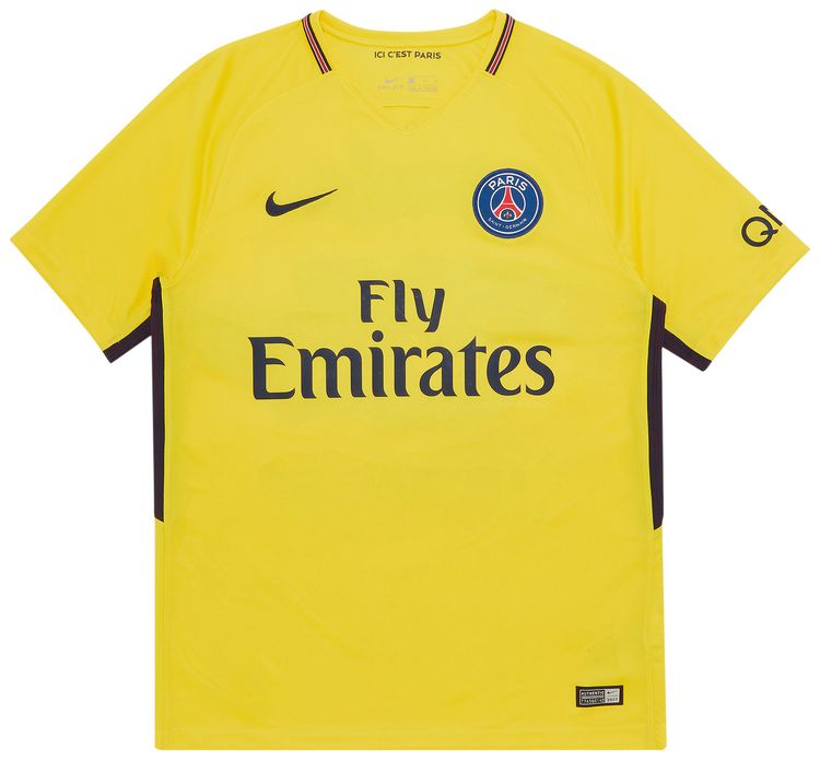 Paris Saint Germain Paris 75 Champion Graffiti Away Jersey Yellow