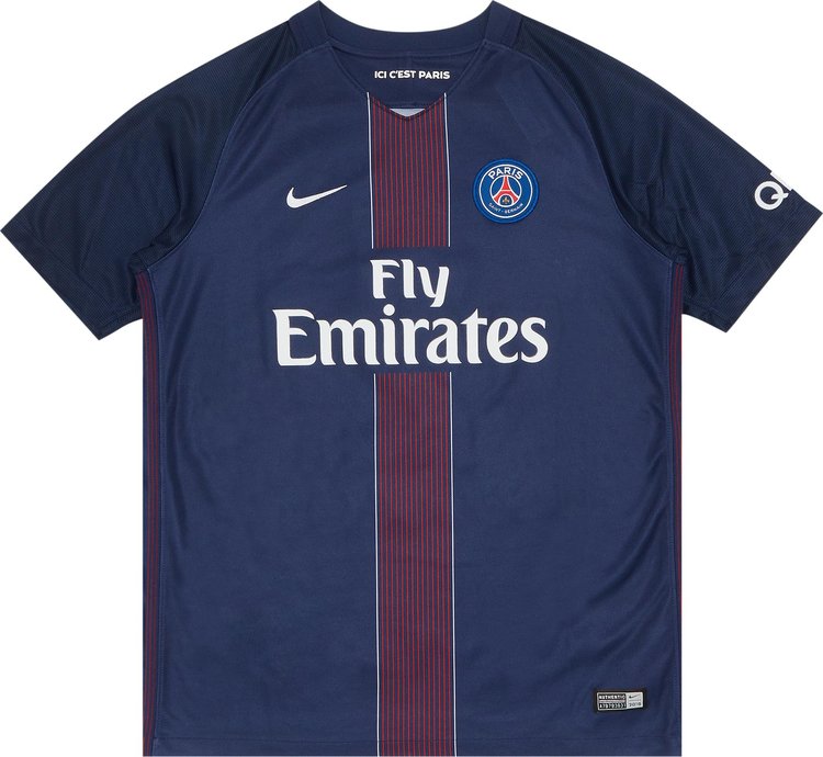 Pre Owned Paris Saint Germain Kids T Silva 2 Home Jersey Navy