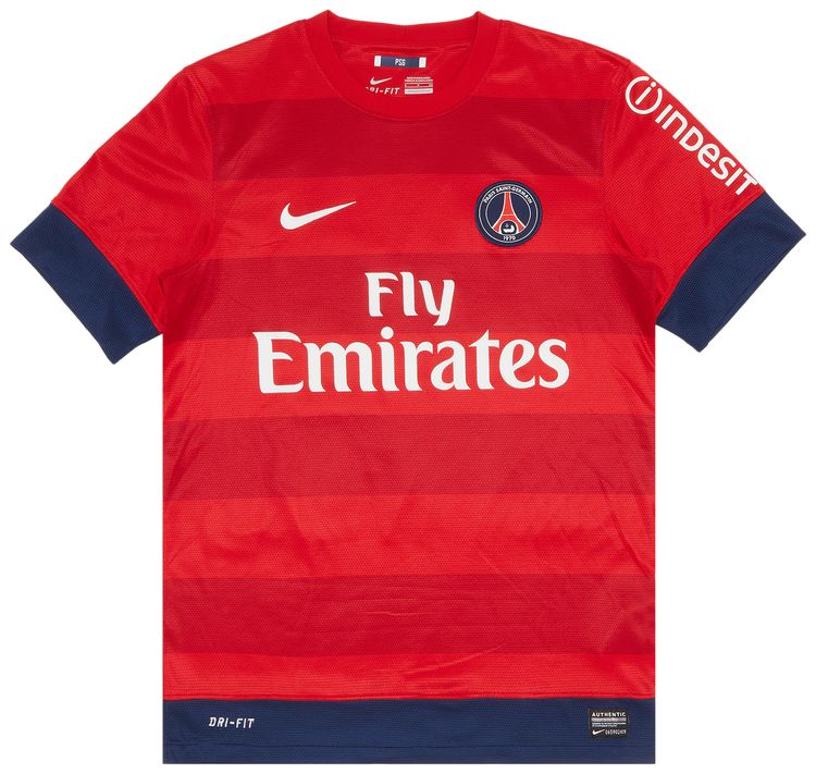 Vintage Paris Saint Germain Beckham 32 Away Stadium Shirt Red