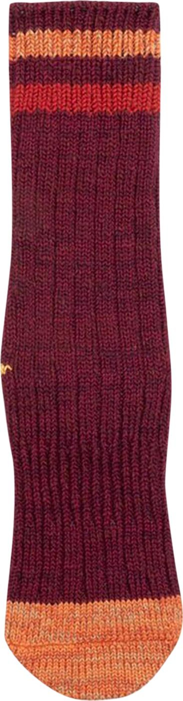 Kapital 60 Yarns Grandrelle Ivy Smilie Heel Hold Socks Burgundy