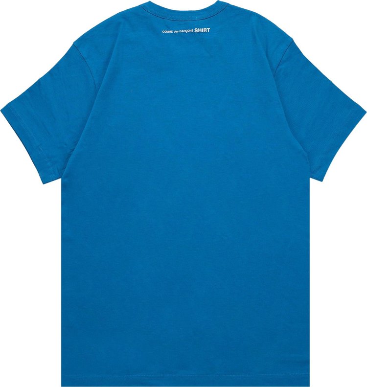 Comme des Garcons SHIRT Back Logo T Shirt Blue