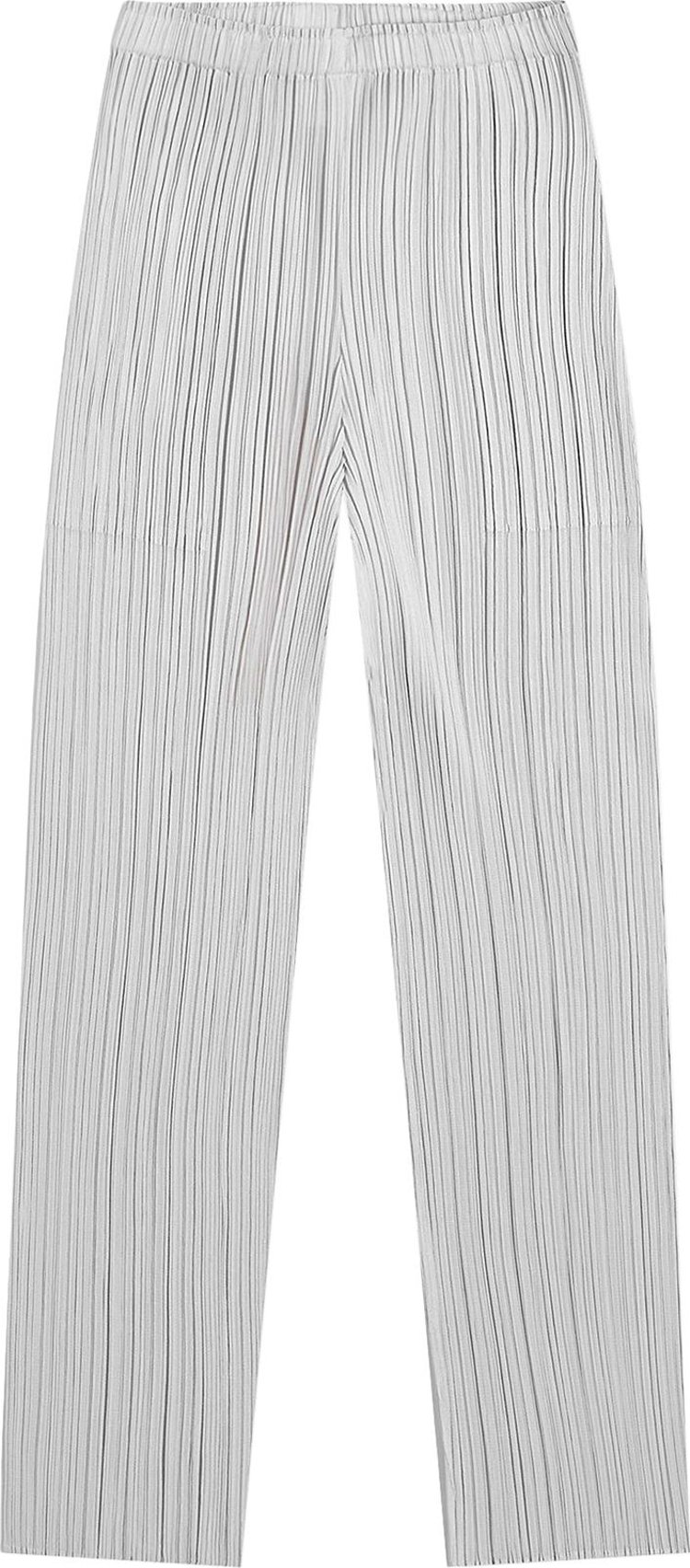 Pleats Please Issey Miyake Basic Pants Light Grey