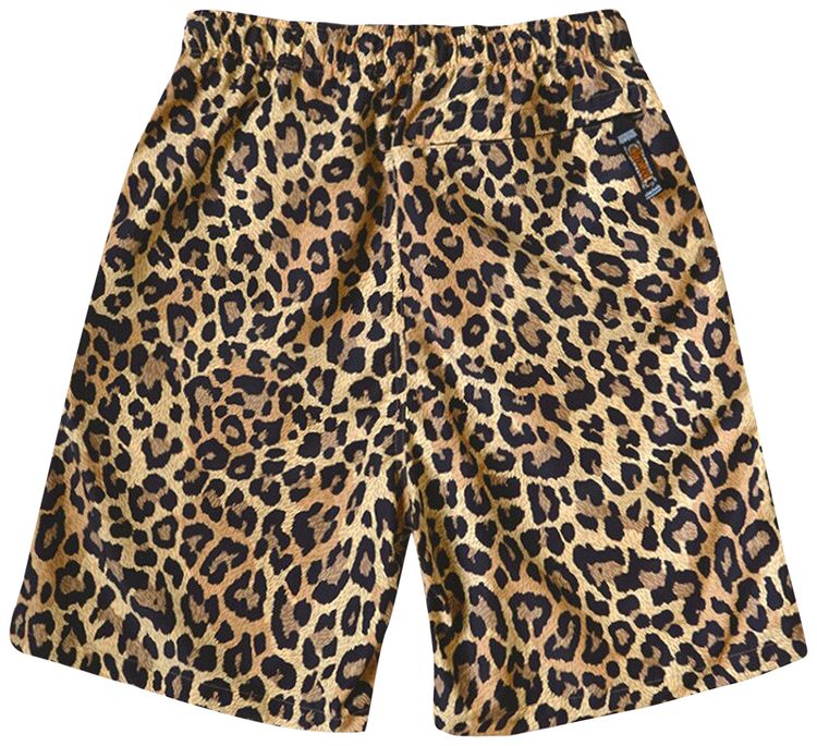 Kapital Fast Dry Taffeta Leopard Easy Shorts Brown