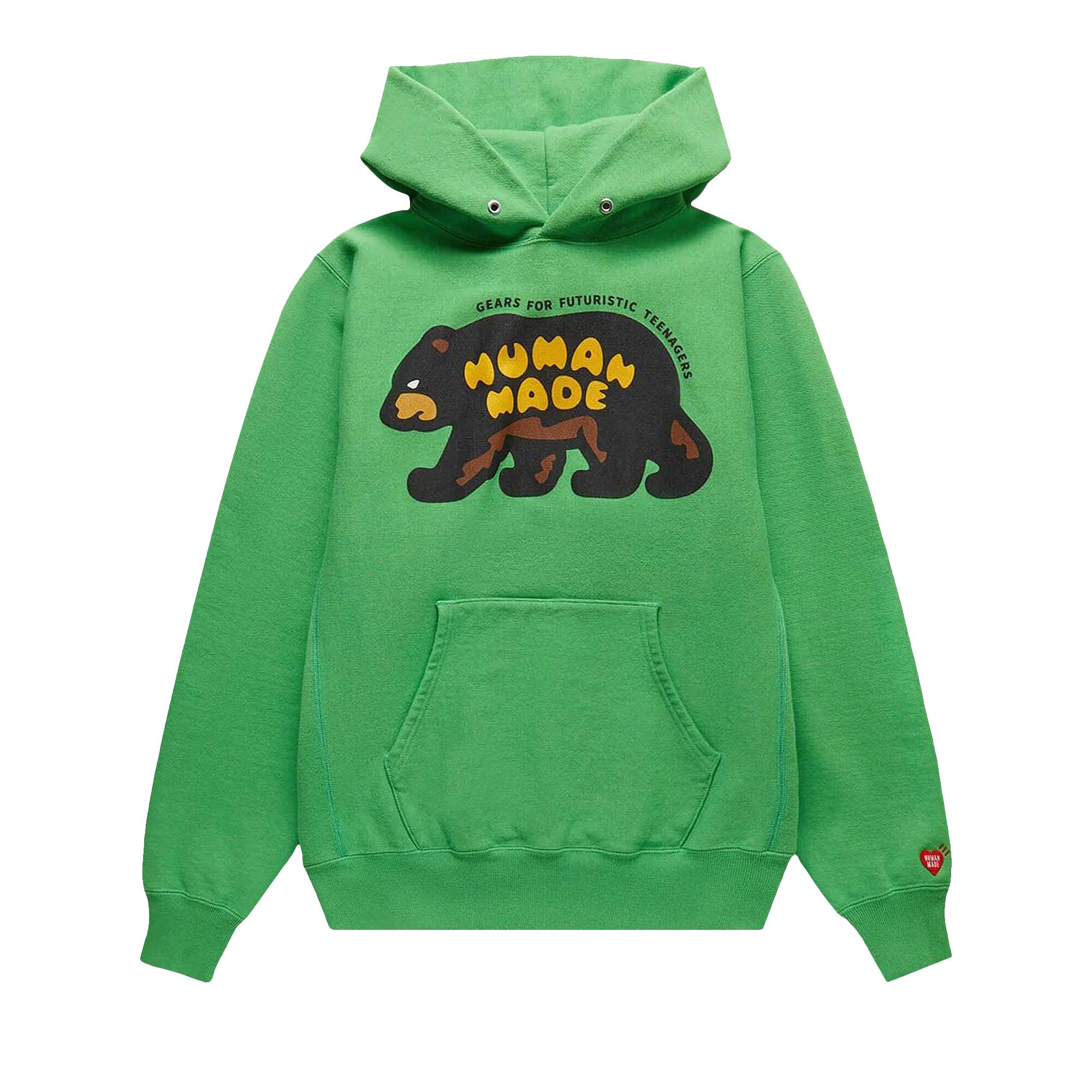 Human made green hoodie on sale