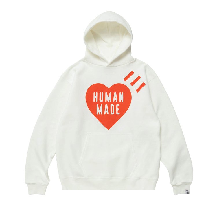 Human Made Heart Logo Hoodie 'White'