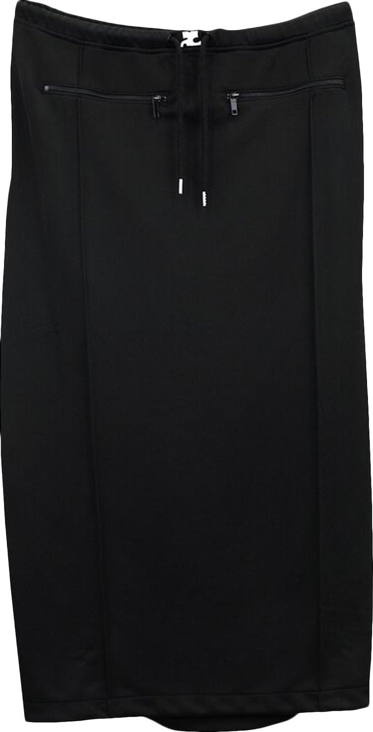 Courrèges Tracksuit Interlock Long Skirt 'Black'