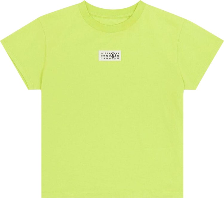 MM6 Maison Margiela Cropped T-Shirt 'Neon Green'