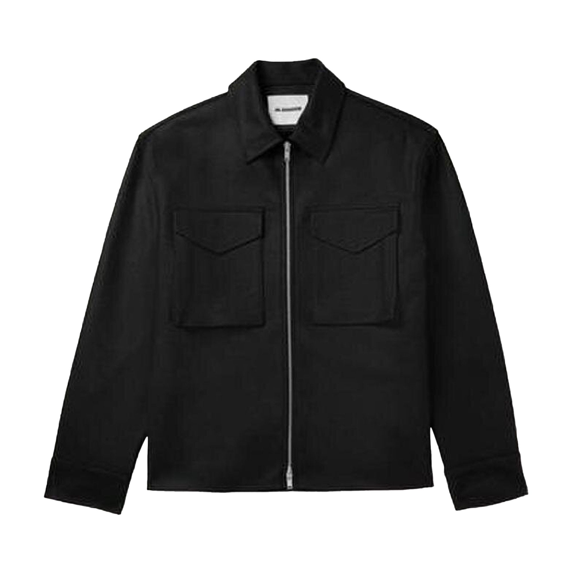 Buy Jil Sander Flap Pocket Overshirt 'Black' - J61DL0011