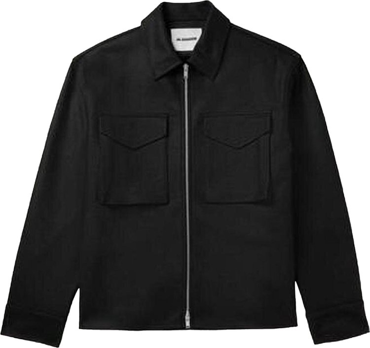 Jil Sander Flap Pocket Overshirt 'Black'