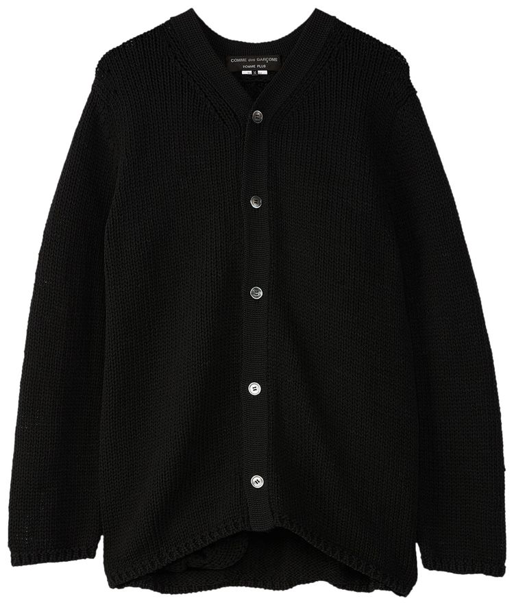 Comme des Garcons Homme Plus Knit Cross Pattern Cardigan Black