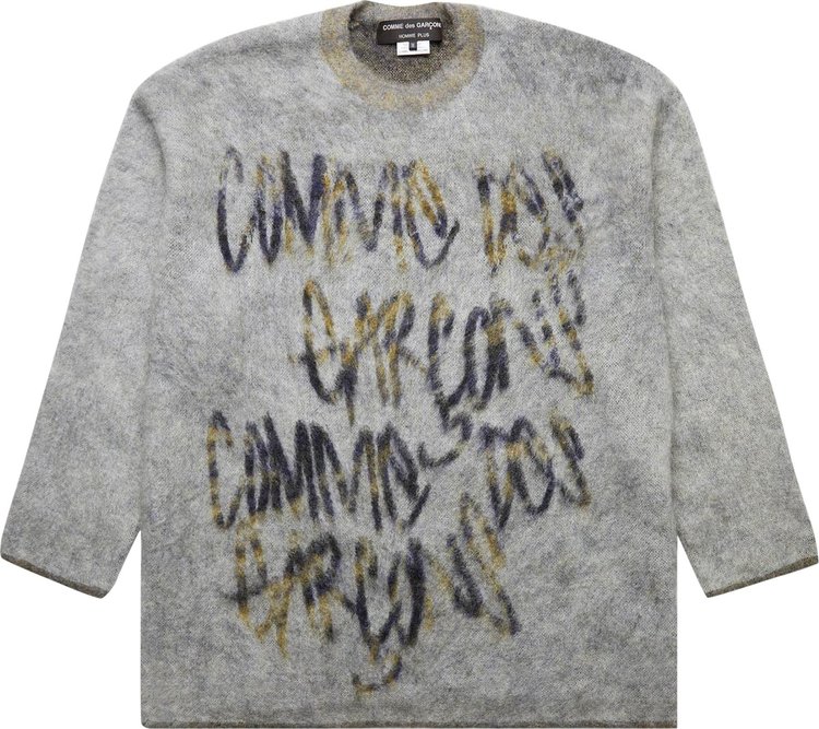 Comme des Garçons Homme Plus Printed Sweater 'Grey Pattern'