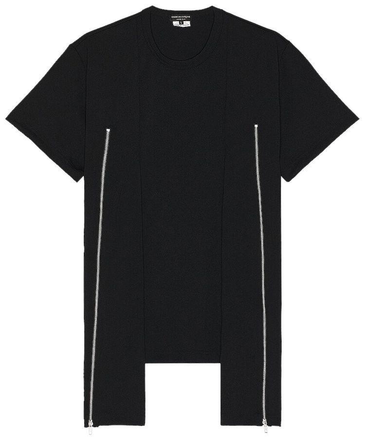 Comme des Garcons Homme Plus Zip T Shirt Black