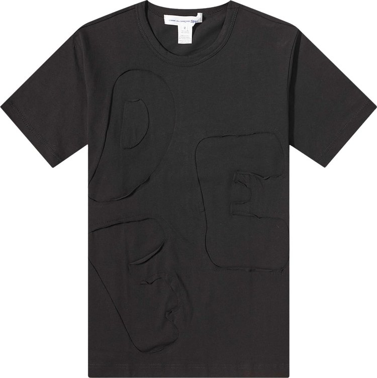 Comme des Garçons SHIRT Cut Out T-Shirt 'Black'