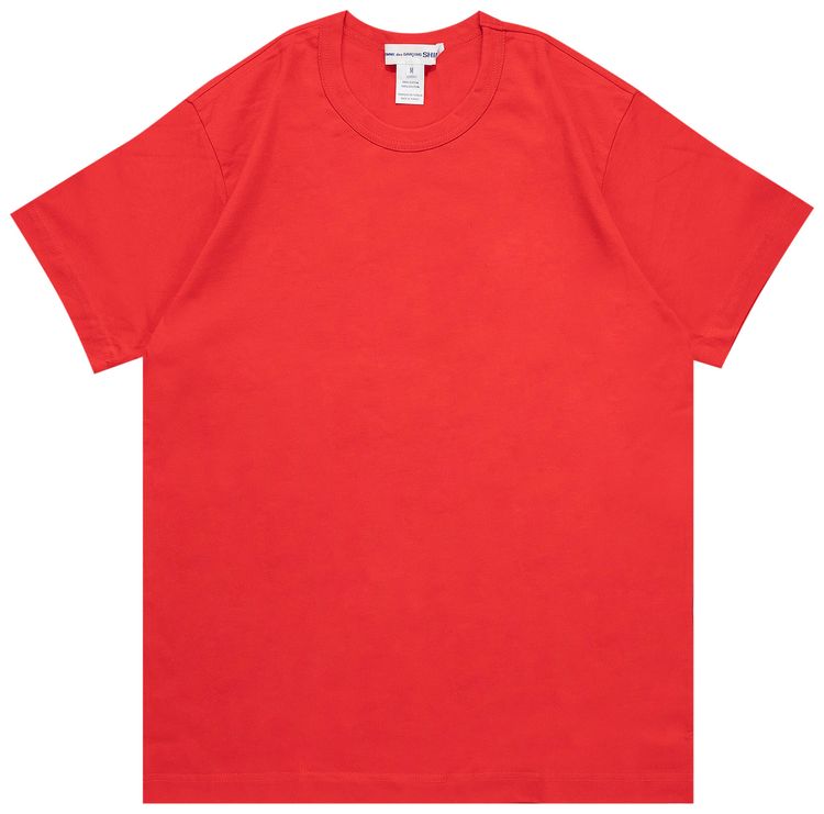 Comme des Garcons SHIRT Back Logo T Shirt Red