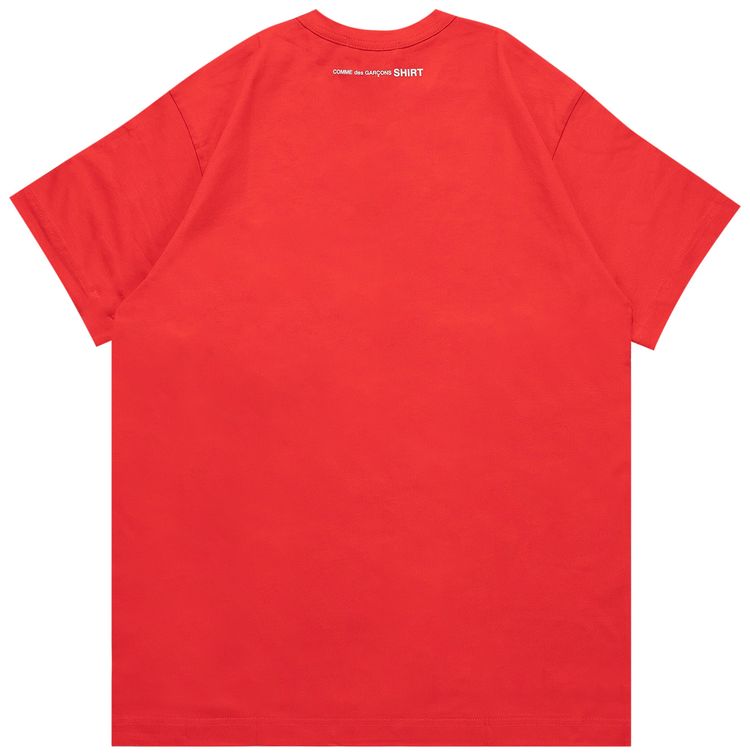 Comme des Garcons SHIRT Back Logo T Shirt Red