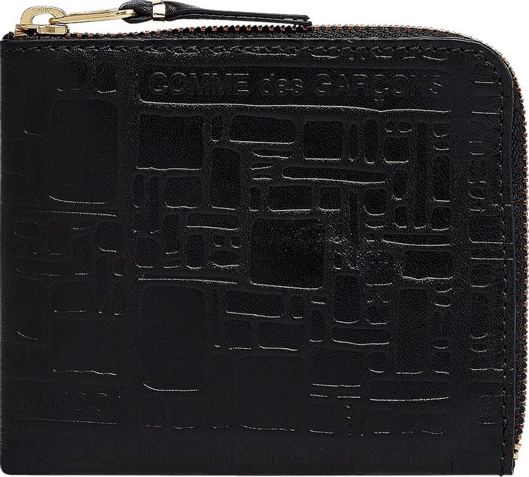 Comme des Garçons Wallet Embossed Logo Wallet 'Black'