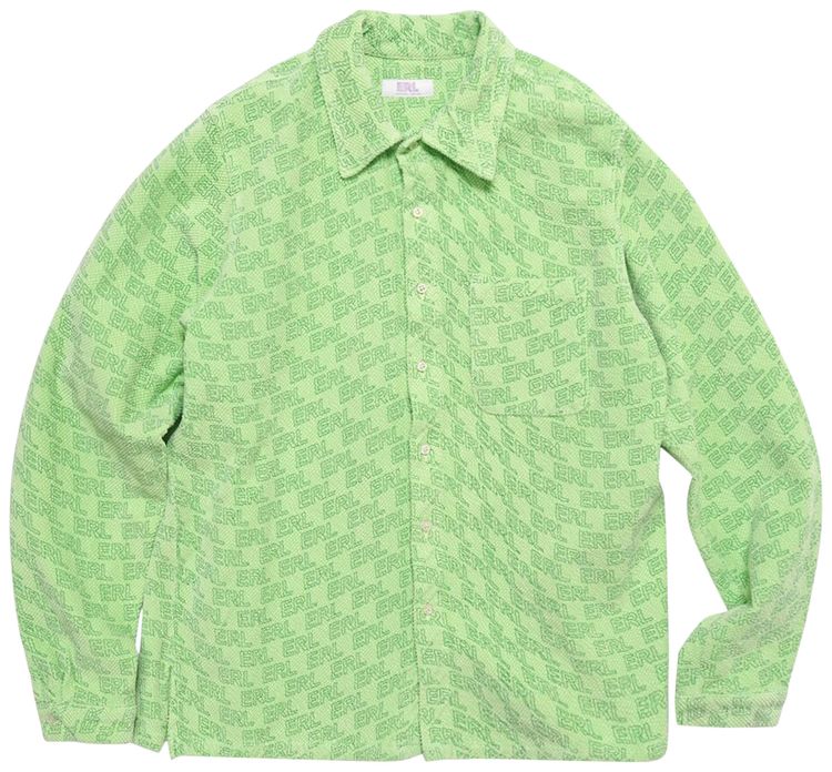 ERL Straight Hem Shirt Green