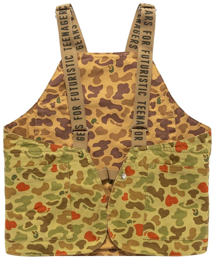 Human Made Duck Camo Reversible Hunting Vest Olive Drab