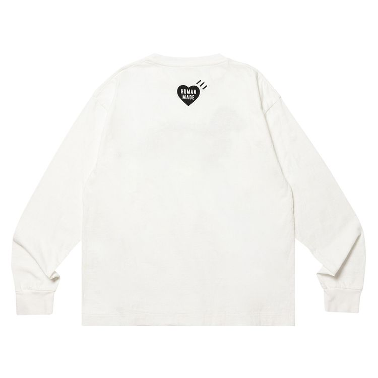 Human Made Graphic Long Sleeve T Shirt 2 White